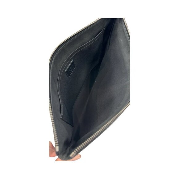 LOUIS VUITTON Monogram Eclipse Pochette Discovery Clutch Bag Black M62291 - Picture 8 of 11